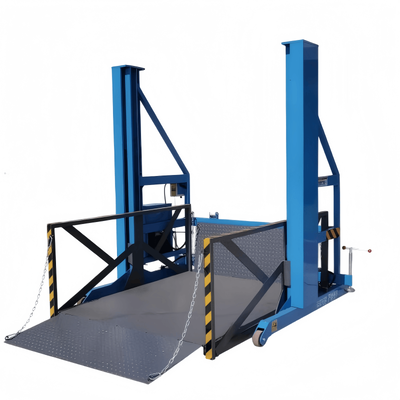 calidad Plataforma de descarga de carga móvil con elevador hidráulico y acero en forma de H fábrica