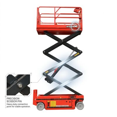 Quality Tight Space Mini Scissor Lift Mobile Platform Lift With Swivel Chassis factory