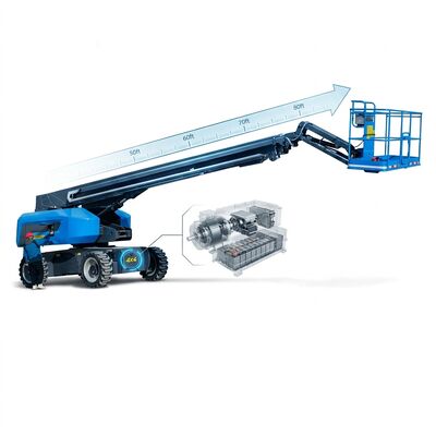 Quality 23.8m 27.8m Electric Straight Boom Lift Auto Leveling Manlift Telescopic Boom factory