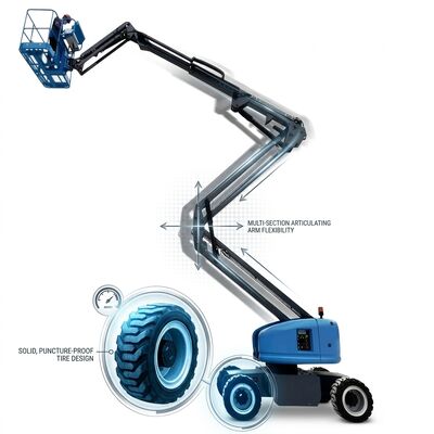 Qualität Diesel-Knickgelenkarbeitsbühne mit Vollgummireifen und flexiblem Arm von 21,8 m bis 26,8 m Fabrik