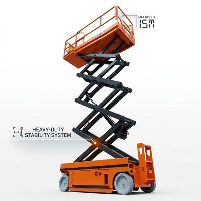 calidad Plataforma elevadora de tijera autopropulsada de 550 kg, hidráulica y personalizable para tareas pesadas fábrica