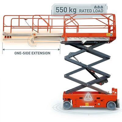 Qualität 8 Meter selbstfahrender Scherelift Ausstellung Hydraulische Liftplattform Fabrik