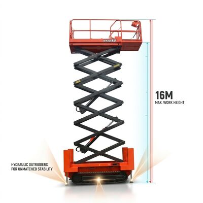 Quality Slopes Tracked Scissor Lift Outdoor 30% Gradeability Farm Use factory