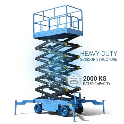 kwaliteit Veldonderhoud Wiel schaarlift 6m tot 16m Mobiele hydraulische schaarlift fabriek