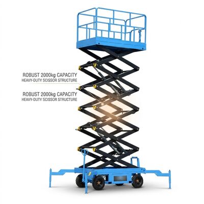 Quality Industrial Mobile Scissor Lift 6m To 20m With Adjustable Speed factory