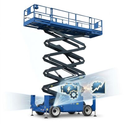 Quality 18 Meters Offroad Scissor Lift Customizable 4 Wheel Drive Scissor Lift factory