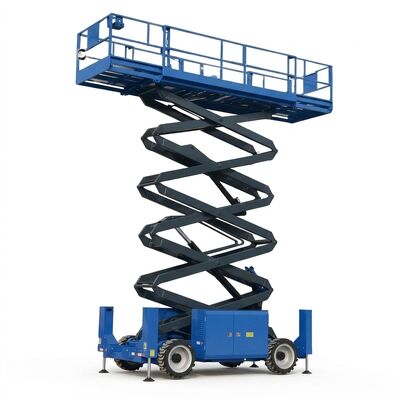 qualidade Plataforma Elevatória Tesoura Todo Terreno ISO9001 4x4 680 Quilogramas para Campo de Petróleo fábrica