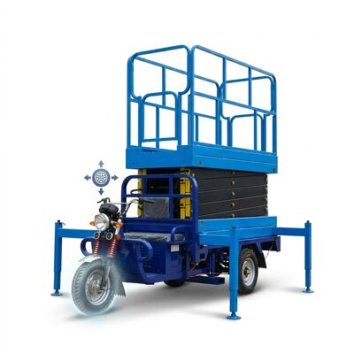 Quality Tricycle Mounted Scissor Lift 10m Working Height For Municipal Tasks factory