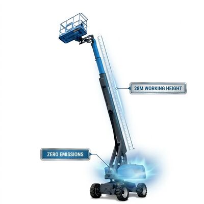 Quality Zero Emission Telescoping Boom Lift 28 Meter Telescoping Man Lift factory