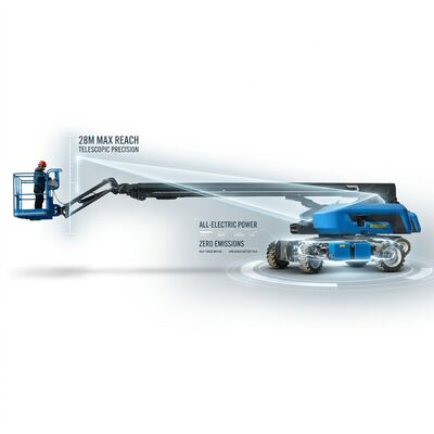 Quality Mobile Diesel Telescopic Boom Lift 250kg-460kg For Shipyards factory