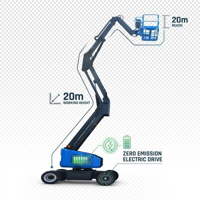 Quality 215kg-230kg Narrow Articulating Boom Lift 355 Degree Rotation factory