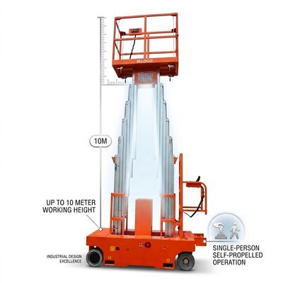 Quality Portable Self Propelled Aluminum Lift with 8 Meter Reach for Facility Use factory