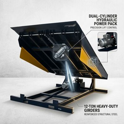 Quality Anti Slip Loading Dock Leveler 2m Hydraulic Dock Ramp For Port Container Terminal factory