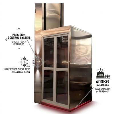 qualità Ascensori domestici per ville personalizzati con alimentazione di backup UPS per residenze di lusso fabbrica