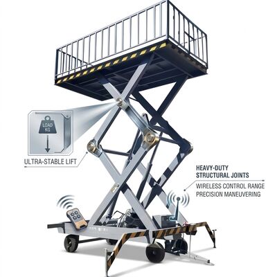 الجودة Durable Wireless Control Dock Lift Platform For Livestock Transport المصنع