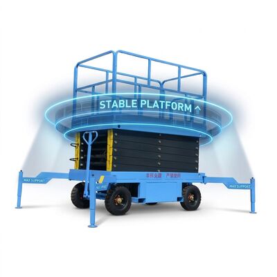 Quality 2000Kgs Mobile Aerial Work Platform Customizable Scissor Lift Mobile factory