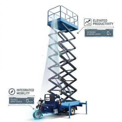 Quality City Streets Vehicle Mounted Scissor Lift EAC TUV 10 Meter Scissor Lift factory